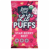 LesserEvil® Lil' Puffs Strawberry Beet Toddler Snacks Perspective: Main