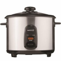 Brentwood TS-15 8 Cup Stainless Steel Rice Cooker with Measuring Cup and Spatula