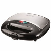 Brentwood Dual Non-Stick Waffle Maker - Black/Stainless Steel