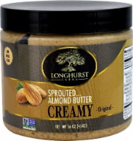 Sprouted Almonds  Longhurst Farms Creamy Sprouted Almond Butter   Original Perspective: Main
