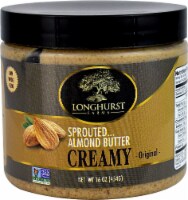 Sprouted Almonds  Longhurst Farms Creamy Sprouted Almond Butter   Original Perspective: Main