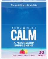 Natural Vitality CALM Raspberry Lemon Magnesium Supplement Drink Mix Perspective: Main