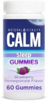 Natural Vitality CALM Blueberry Pomegranate Flavored Sleep Gummies Magnesium Supplement Perspective: Main