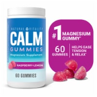 Natural Vitality CALM Raspberry Lemon Flavored Gummies Magnesium Citrate Supplement Perspective: Main