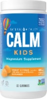 Natural Vitality CALM Kids Sweet Citrus Flavored Magnesium Supplement Gummies