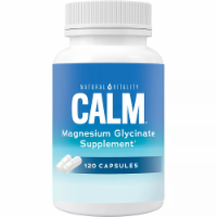 Natural Vitality CALM Magnesium Glycinate Supplement Capsules Perspective: Main