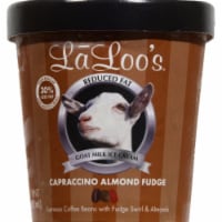 LaLoo's® Reduced Fat Capraccino Almond Fudge Goat Milk Ice Cream Perspective: Main