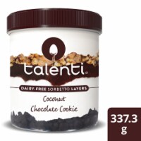 Talenti Non-Dairy Sorbetto Layers Coconut Chocolate Cookie Ice Cream Perspective: Main