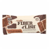 NuGo Fiber d'Lish Chocolate Brownie Bar, High Fiber, Vegan Perspective: Main