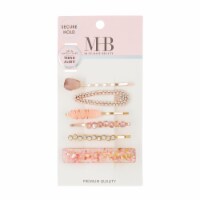 Must Have Beauty Pink Rhinestone & Acrylic Hair Jewelry Perspective: Main