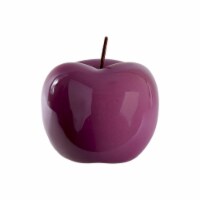 Urban Trends Collection 44350 Pearlescent Ceramic Apple Figurine - Orchid, Large