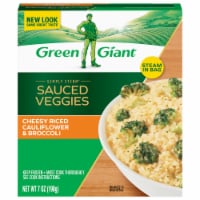 Green Giant Riced Veggies Simply Steam Frozen Riced Cauliflower Broccoli Florets & Cheese Sauce Perspective: Main