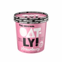 Oatly Gluten Free Vegan Strawberry Non-Dairy Frozen Dessert Perspective: Main