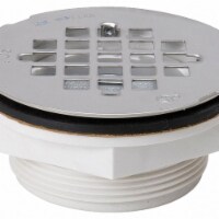 Sim Supply Shower Drains,Dia. 2 ,Round,Plastic  133-102