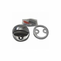 Sim Supply Dome Door Stop,Satin Chrome,1-3/4 Dia. 33J784