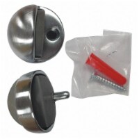 Sim Supply Dome Door Stop,Floor-Mount,Satin Chrome  33J786