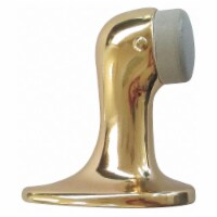 Sim Supply Door Stop,Floor-Mount,Polished Brass  33J806