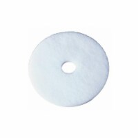 Tough Guy Floor Pad,17 In,White,PK5 6DNA7
