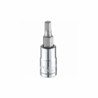 Westward Socket Bit, Steel, 1/4 in, TpSz 4 mm 54TM08