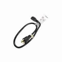 Sim Supply Extension Cord,2ft,16Ga,13A,SJT,Blk 5XFP7ID