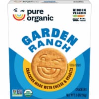 Kellogg's® Pure Organic Garden Ranch Snack Crackers Made with Cheese and Veggies Perspective: Main