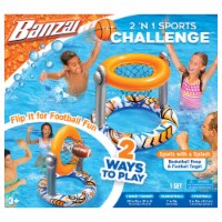 Banzai® 2 'N 1 Sports Challenge™ Basketball/Football Game