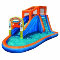 Banzai Plummet Falls Adventure Kids Inflatable Outdoor Water Park Splash Pool