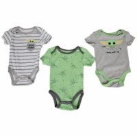 Star Wars  The Mandalorian the Child Grogu Infant Bodysuit Set&#44; 3-6 Months - Pack of 3
