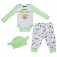 Star Wars  The Child Grogu Happy Little One Infant Bodysuit Set&#44; 6-9 Months - 3 Piece