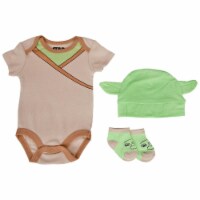 Star Wars  The Child Grogu Costume Infant Bodysuit Set&#44; 6-9 Months - 3 Piece