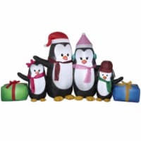 Gemmy 9' Airblown Penguin Family Christmas Decoration