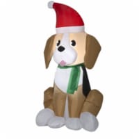 Gemmy 3.5' Airblown Beagle Christmas Holiday Decoration