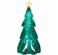 Gemmy 7.5' Airblown Iridescent Christmas Tree Holiday Decoration - Green Perspective: Main
