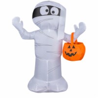 Gemmy Battery Operated 18.5" Airdorable Airblown Mummy Decoration Halloween Décor Perspective: Main