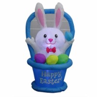 Gemmy Easter Bunny in Basket Inflatable