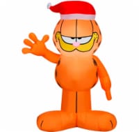 Gemmy Christmas Lawn Decor - Garfield With Santa Hat Perspective: Main