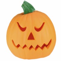 Northlight 9.75 Orange and Green Animated Double-Sided Pumpkin Halloween Decor