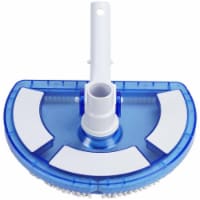 Pool Central 32601556 10.5 in. Deluxe Half Moon Transparent Blue Weighted Vinyl Liner Swimmin