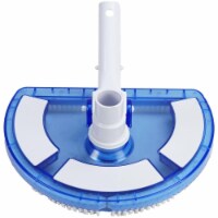 Pool Central 32601556 10.5 in. Deluxe Half Moon Transparent Blue Weighted Vinyl Liner Swimmin