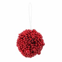 Northlight Artificial Red Berries and White Shatterproof Christmas Ball Ornament 5 (127mm)