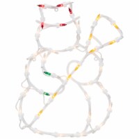 Northlight 15 Red and Yellow Lighted Snowman Christmas Window Silhouette Decoration