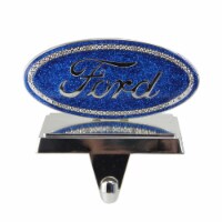 Northlight 5  Blue and Silver Officially Licensed Iconic Ford Logo Christmas Stocking Holder