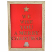 Northlight 32621861 11.75 in. We Wish You a Merry X-Mas Wall Decoration