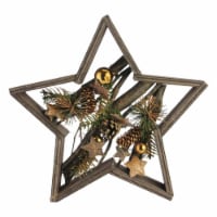Northlight 32620787 Star Wood Frame X-Mas Table or Wall Decoration