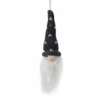 Northlight 8  Gray Hat Christmas Santa Gnome Head Ornament