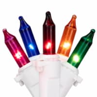 Northlight Set of 20 Multi-Color Mini Christmas Lights 2.5” Spacing - White Wire