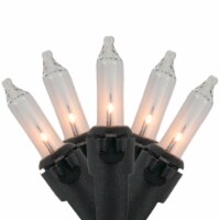 Northlight 100-Count Clear Mini Christmas String Light Set - 20.25ft Black Wire
