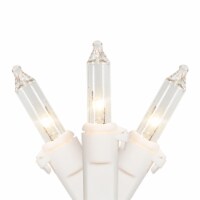 Northlight 100-Count Clear Mini Christmas Light Set, 20.25ft White Wire
