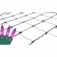 Northlight 4' x 6' Purple Incandescent Mini Net Style Christmas Lights - Green Wire