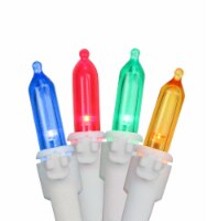Northlight 35-Count Multi-Color LED Mini Christmas Light Set,11.25ft White Wire